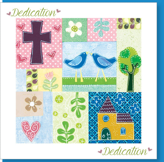 Dedication Patchwork Card - The Christian Gift Company