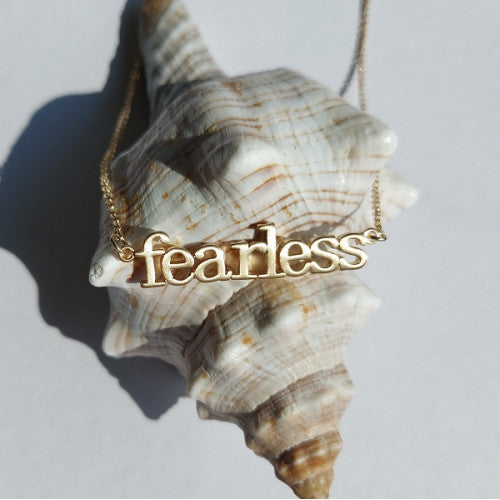 Fearless Gold Effect Necklace - The Christian Gift Company
