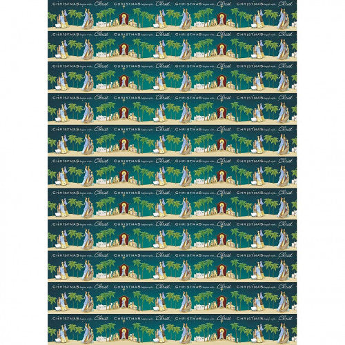 Christmas Begins With Christ Gift Wrap - The Christian Gift Company
