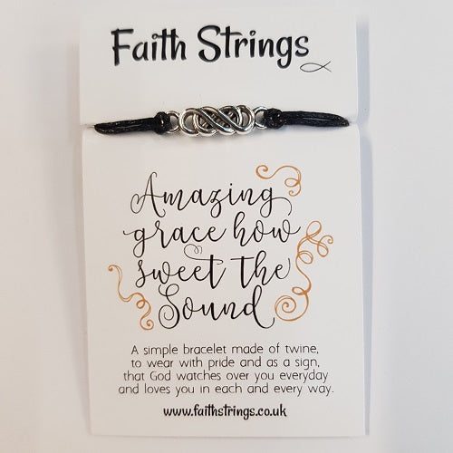 Faith Strings Bracelet - Amazing Grace - The Christian Gift Company