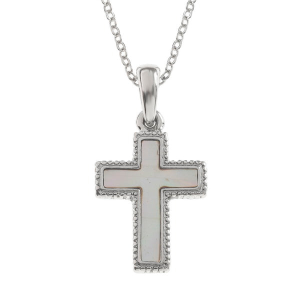 Mother of Pearl cross necklace - The Christian Gift Company