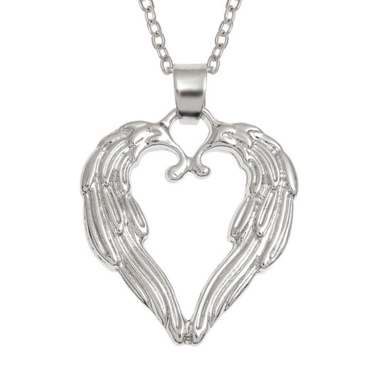 Angel Wing Heart Necklace - The Christian Gift Company