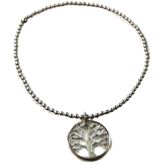 Tree of life silver ball bracelet - The Christian Gift Company