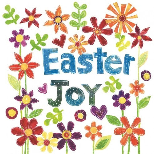 Easter Cards Pack of 5 - Easter Joy Floral - The Christian Gift Company