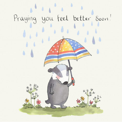 Feel Better Soon Badger Card - The Christian Gift Company