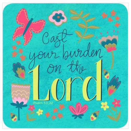 Cast Your Burden Coaster - The Christian Gift Company