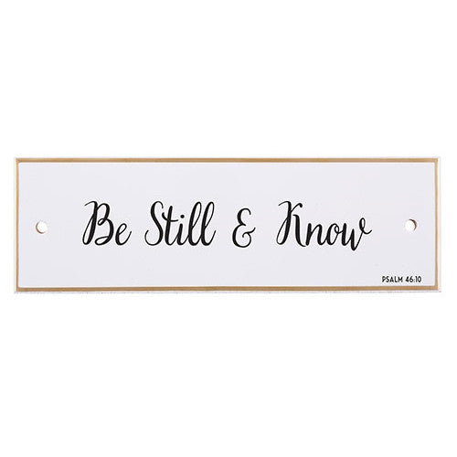 Be Still And Know Ceramic Wall Plaque