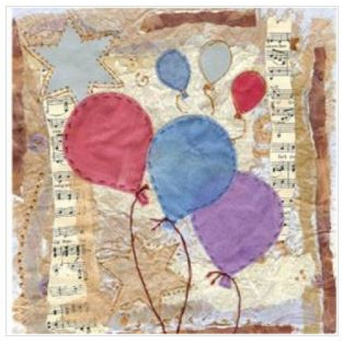 3 Balloons Small Greetings Card - The Christian Gift Company