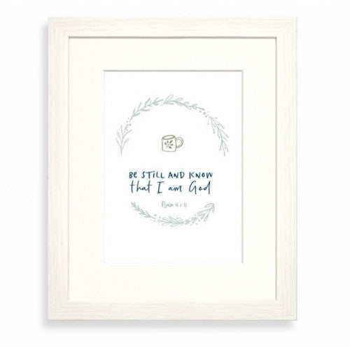 Be Still Calm Range Framed Print - The Christian Gift Company