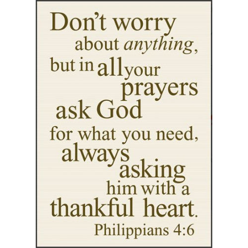 Don't Worry About Anything Journal - The Christian Gift Company