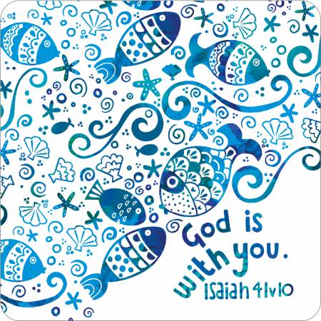 Coaster - God is with You - The Christian Gift Company
