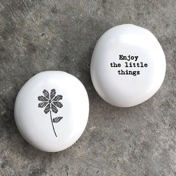 Porcelain Pebble - Enjoy - The Christian Gift Company