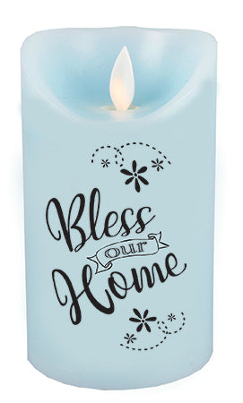 LED scented candle - Bless our home - The Christian Gift Company