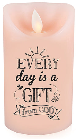 LED scented candle - Every day a gift - The Christian Gift Company