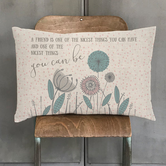 Friend is the nicest cushion - The Christian Gift Company