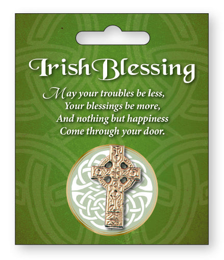 Brooch - Gilt Celtic Cross - The Christian Gift Company