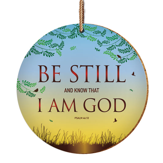 Be Still Ceramic Hanging Decoration - The Christian Gift Company