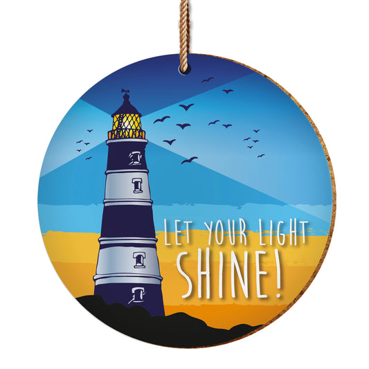 Lighthouse Ceramic Hanging Decoration - The Christian Gift Company