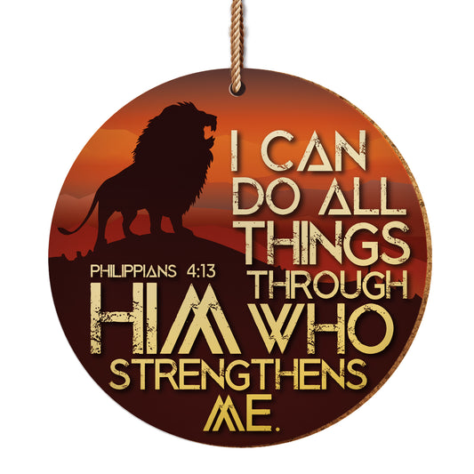 I Can Do All Things Ceramic Hanging Decoration - The Christian Gift Company