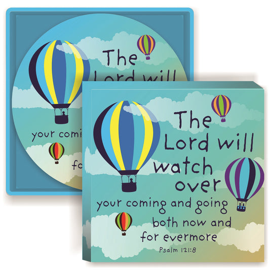 The Lord Will Watch Ceramic Coasters in a Box - The Christian Gift Company