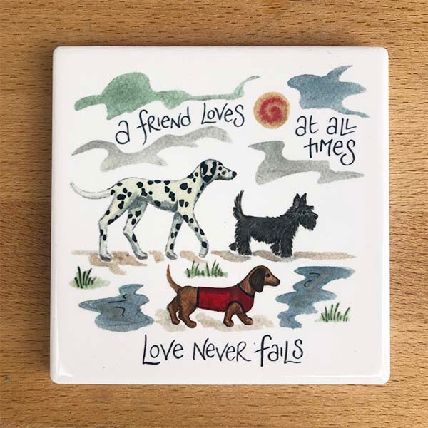 Love Never Fails Coasters - The Christian Gift Company