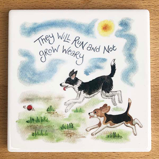 Run and Not Grow Weary Coasters - The Christian Gift Company