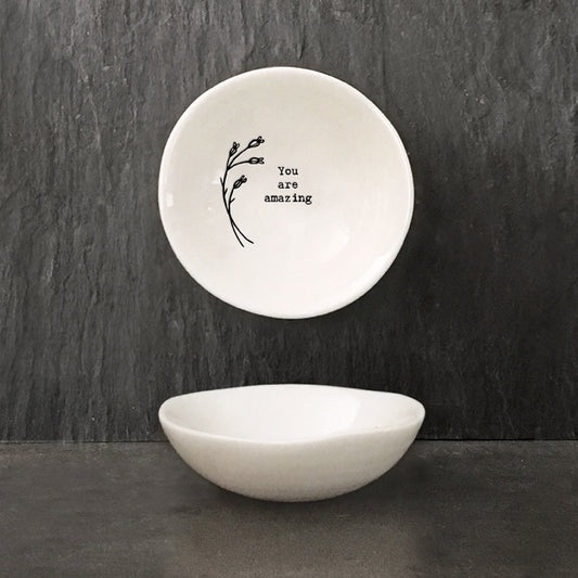Small hedgerow bowl-Amazing - The Christian Gift Company