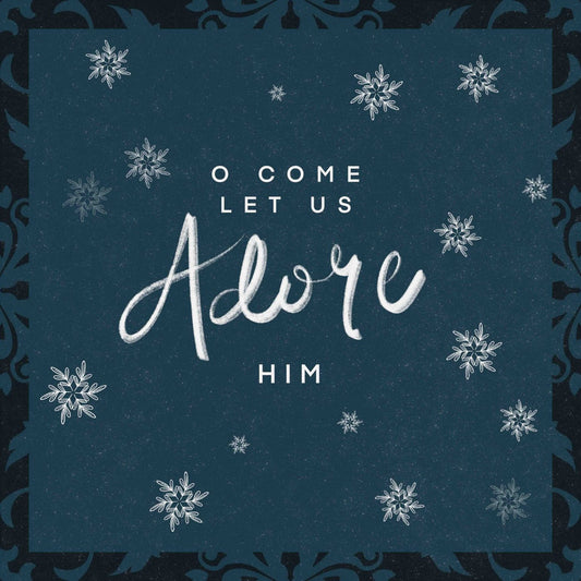 fb-Adore Him Text – Pack of 10 - The Christian Gift Company