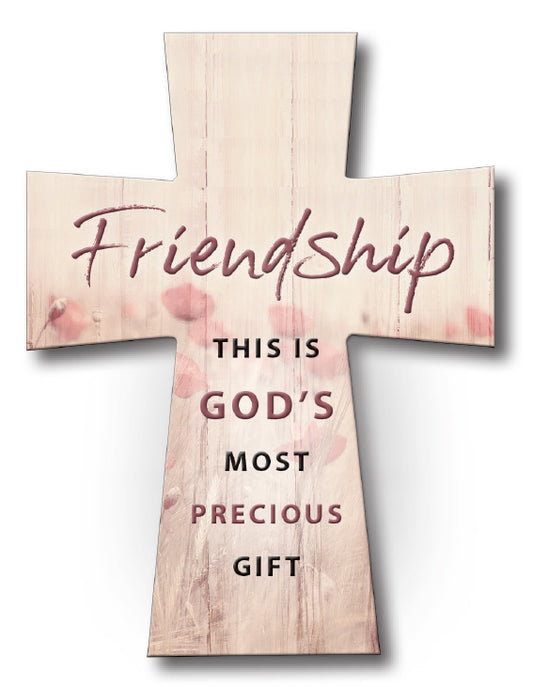 Resin Standing Cross/Friendship - The Christian Gift Company