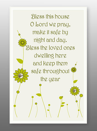 Glass Plaque - Home Blessing - The Christian Gift Company