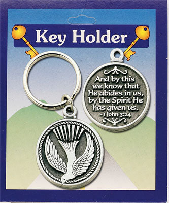Pewter Key Ring/Holy Spirit - The Christian Gift Company