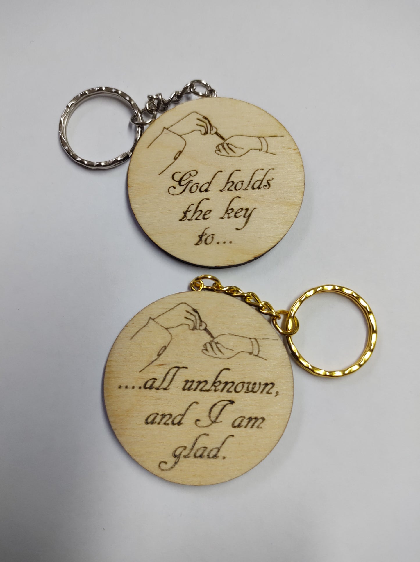 God Holds Keyring - The Christian Gift Company