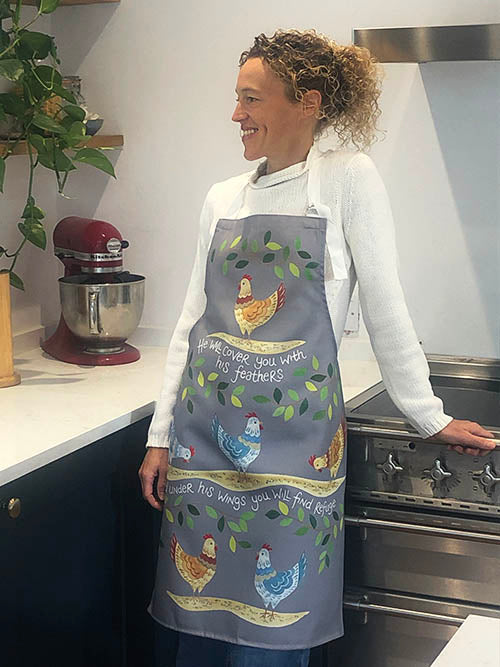 Hannah Dunnett Under His Wings Apron - The Christian Gift Company