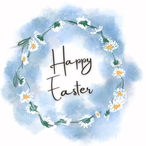 Pack of 10 – Food Bank Happy Easter Daisies Greeting Cards - The Christian Gift Company