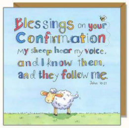 Confirmation Sheep card - The Christian Gift Company