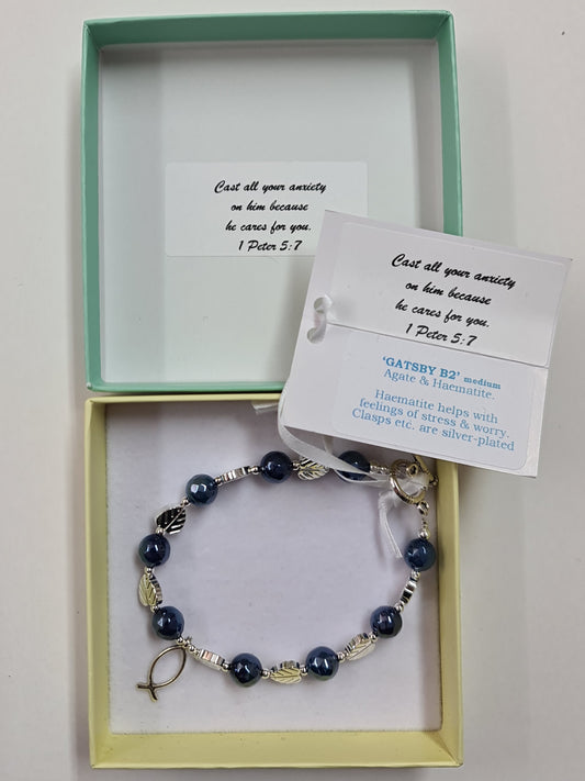 Cast all your anxiety beaded bracelet - The Christian Gift Company