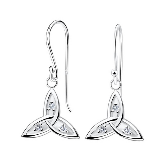Sterling Silver Celtic Earrings - The Christian Gift Company