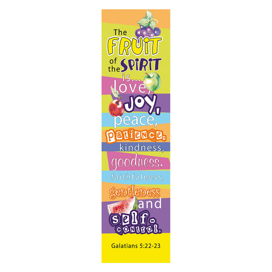 Fruit of the Spirit Sunday School/Teacher Bookmark Set - Galatians 5:22-23 Bookmarks - The Christian Gift Company