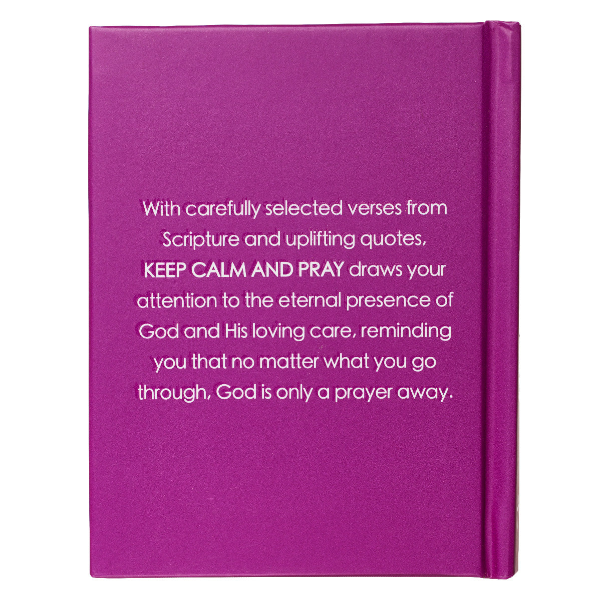 Keep Calm and Pray Purple Hardcover Gift Book - The Christian Gift Company