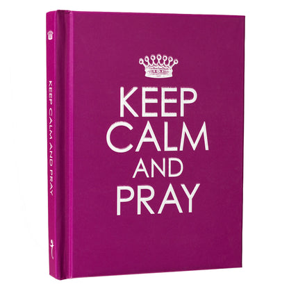 Keep Calm and Pray Purple Hardcover Gift Book - The Christian Gift Company