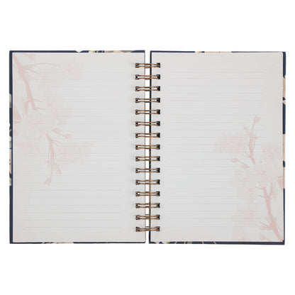 It Is Well Large Wirebound Journal in Navy - The Christian Gift Company