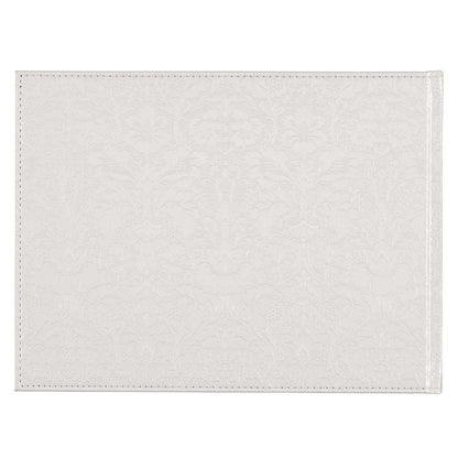 Mr. & Mrs. Medium White Faux Leather Wedding Guest Book - The Christian Gift Company