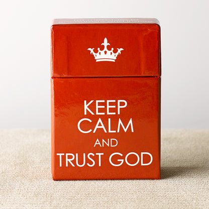 Keep Calm and Trust God Box of Blessings - The Christian Gift Company