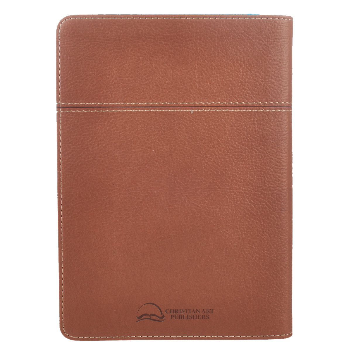 Words of Jesus For Men Saddle Tan Faux Leather Devotional - The Christian Gift Company