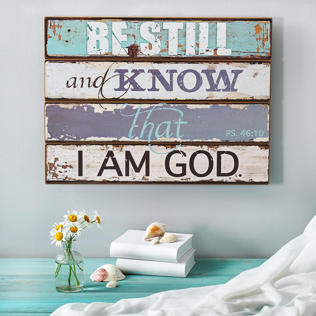 Be Still Wall Plaque - Psalm 46:10 - The Christian Gift Company