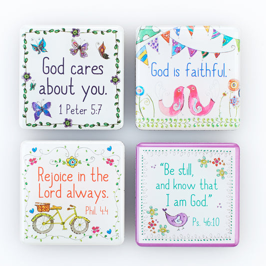 Everyday Blessings Magnet Set - 1 Peter 5:7 - The Christian Gift Company
