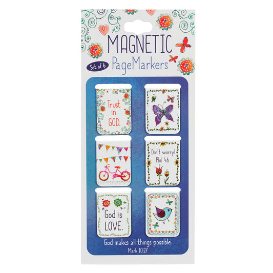 Everyday Blessings Mini Magnetic Bookmark Set - The Christian Gift Company