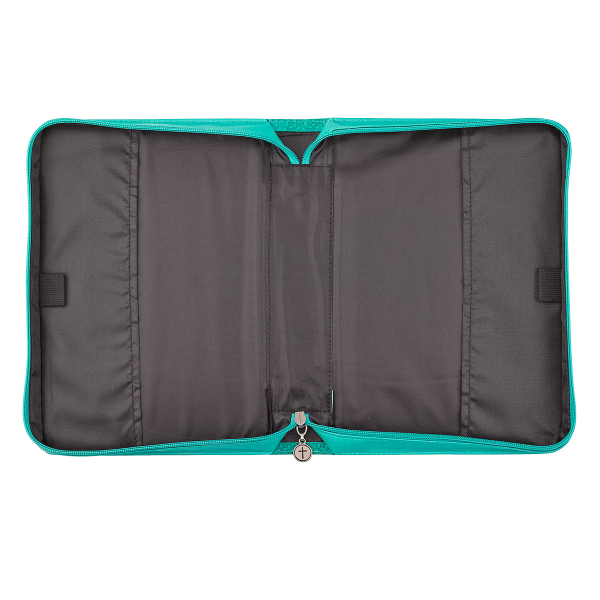 Grace Butterfly Blessings Teal Faux Leather Fashion Bible Cover - Ephesians 2:8 - The Christian Gift Company