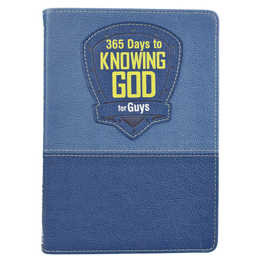 365 Days to Knowing God for Guys Devotional - Faux Leather Edition - The Christian Gift Company