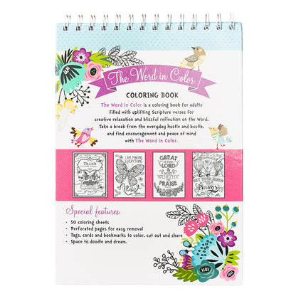 The Word in Color Wirebound Colouring Book - The Christian Gift Company